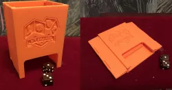 Folding Dice Tower