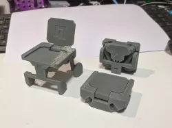 Folding Wheelchair      1/10 low poly project 47