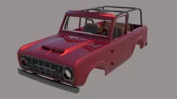 Ford Bronco 1975 Tuned with interrior