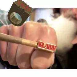 freehand mouthpiece Smoking Ring Roll Up Cigarette Holder Hands Free Gamers Great for Hand tobacco Rolls bidi beedi  biri rsr-05 3d print and cnc