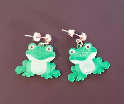 Frog earrings