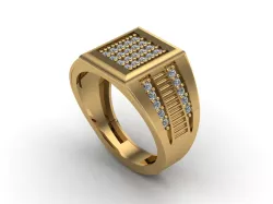GENT RING STONE DIAMOND STL DETAILS GRAM RING MODELS 3D PRINT MODEL
