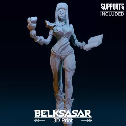 Girl Earth Wizard 3D print model