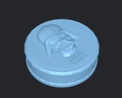 GRINDERKING GRINDER LORD VADER GRINDER WEED CHOPPER STAR-WARS GRINDERKING 60MM EASY PRINT FDM O SLA