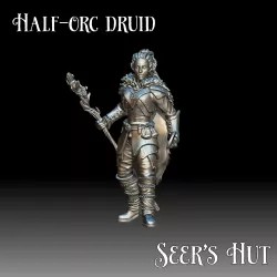 Half-Orc Female Druid