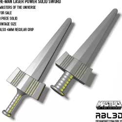 He-man Laser Power Solid Sword (MOTU)