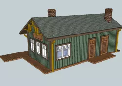 HO Scale Western Train Station