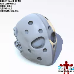 Hockey Mask Head (Motu Compatible)