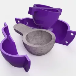 INCENSE BURNER MOLD V2 | CEMENT POT MOLD | SAHUMADOR