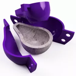 INCENSE BURNER MOLD V4 | CEMENT POT MOLD | SAHUMADOR