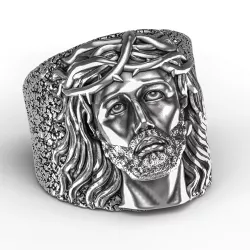 Jesus Face Ring