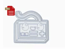 Kawaii Retro Game Controller Cookie Cutter and Stamp