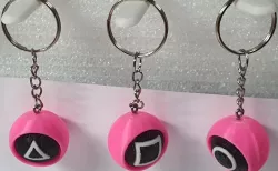 Keyrings - Squid game soldier's mask