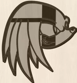 Knuckles Sonic cookie cutter
