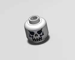 Lego angry face 3D
