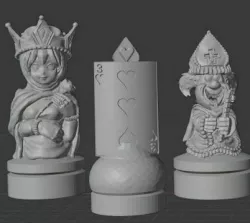 Lewis Carol Wonderland Chess Set