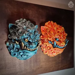 Lion Foo, Wall Key Chain