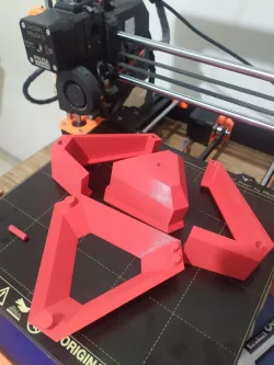low poly planter mold