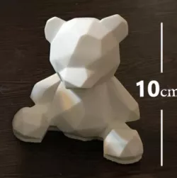 low poly teddy bear