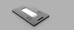 Magnetic badge protector with key ring attachment