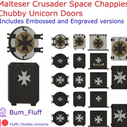 Malteser Crusaders Space Chappies Chubby Unicorn Door Set