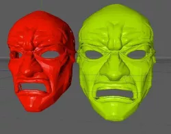 Mask in greek style