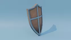 Medieval miniature shield