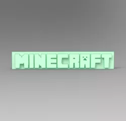 Minecraft 3D logo