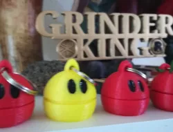 MINI GRINDER KEYCHAIN PAC-MAN EASY PRINT NO SUPPORTS KEYCHAIN WEED
