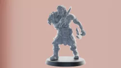 Miniature: Barbarian Dwarf