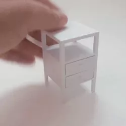 Miniature Nightstand for 1:12 Dollhouse, 1 12 Dollhouse Nightstand, Michelle Nightstand From Williams Sonoma Replica