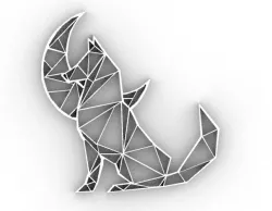 MOON AND WOLF GEOMETRIC