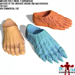 Motu Origins/Masterverse Feet pack 1 (updated)