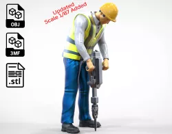 N1 Road Worker with Electric hammer