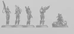 Nakecron Snipers 5-9 plus Laydown model/lord/HQ  One Page - Rules 28mm Scale - STL files for 3D Printing