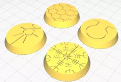 Necron 32mm Circular Bases