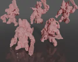 Ork soldiers with jetpacks