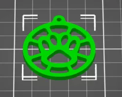 Paw print, animal, JEWELRY, HANGER FOR NECKLACE, EAR RINGS, KEY HANGER, CHARM