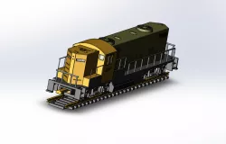 Perfect real train toy with rail