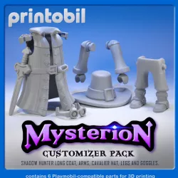 PLAYMOBIL MYSTERION - GLOOM GUARD SHADOW HUNTER - PLAYMOBIL COMPATIBLE PARTS FOR CUSTOMIZERS