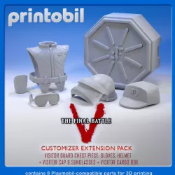 PLAYMOBIL V THE FINAL BATTLE - VISITOR GUARD - PLAYMOBIL COMPATIBLE FIGURE PARTS FOR CUSTOMIZERS