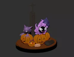 Pokemon Halloween Diorama