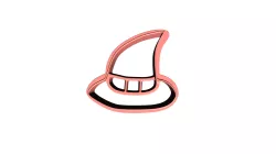 polymer clay cutter- halloween hat