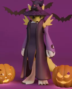 Renamon Halloween
