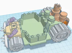 Retro Space Ork Battlewagon