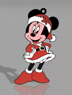 santa minnie santa christmas wall decor