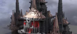 Sci-Fi dark Cyberpunk Mass Halls  Kitbash