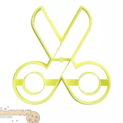 Scissors Cookie cutter & Stamp