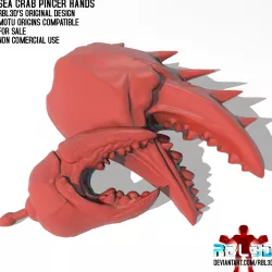 Sea Crab Pincer Hands (Motu compatible)