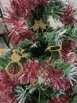 Set of four Christmas ornament